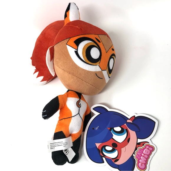 Miraculous Ladybug - Alya Césaire Zag Chibis Plush Toy Fox 7” - Picture 2 of 4